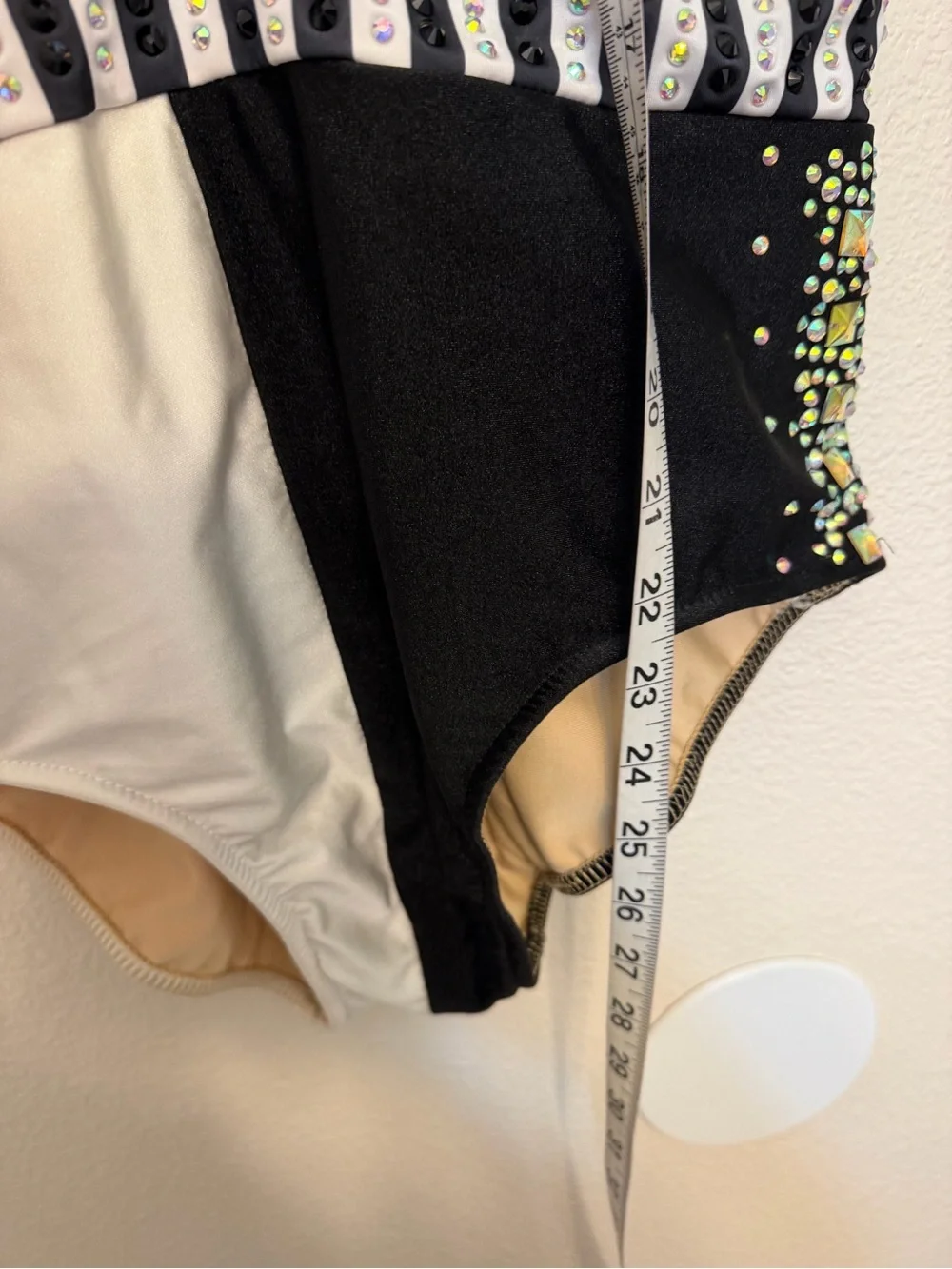 Glamour XLA Adult Black White Dance Costume Competition Solo Jazz Contemporary